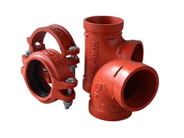 Grooved Pipe Fitting Tee and Coupling Set